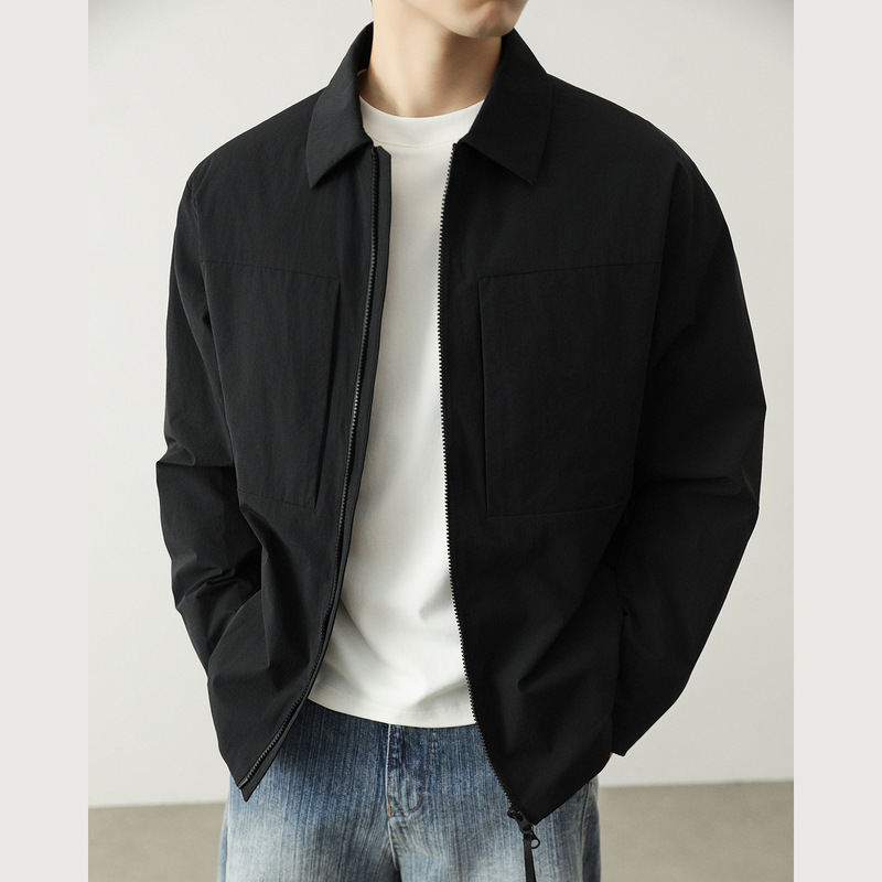 Autumn and winter thin down jacket, windproof down jacket for men, business casual jacket, workwear men's coat, down jacket