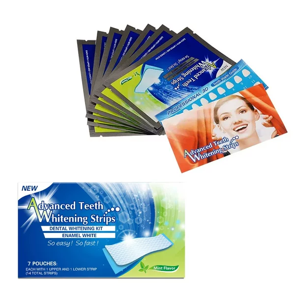Advanced Green Box Teeth Sticker Beauty Teeth Sticker Brightening White Teeth Oral CLEANING Whitening Teeth Sticker