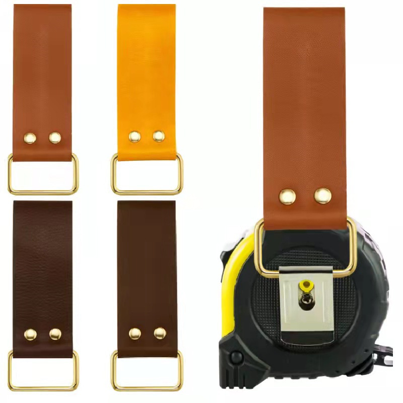 现货牛皮电工卷尺皮腰带扣  钳子电钻扳手工具皮绳 劳保工具配件