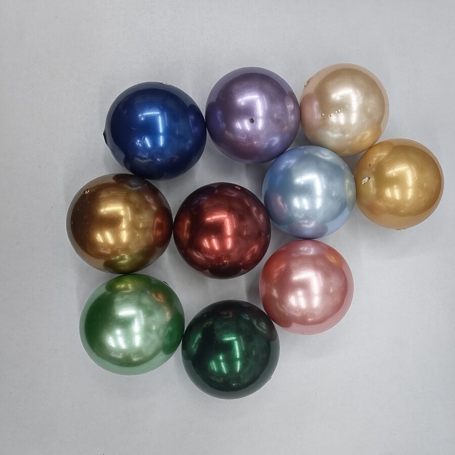 厂家直供贝壳珠白色30MM通孔真贝壳材料脸珠