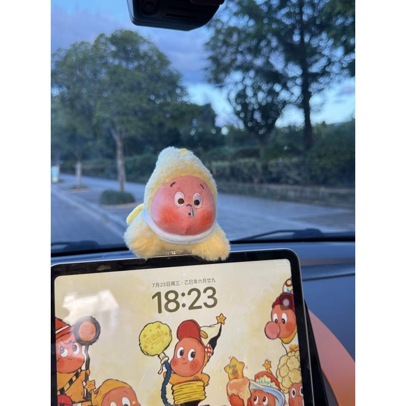 汽车人女星星小超人摆件车中控台玩偶车载装饰内趴屏幕马路鲨手趴|undefined