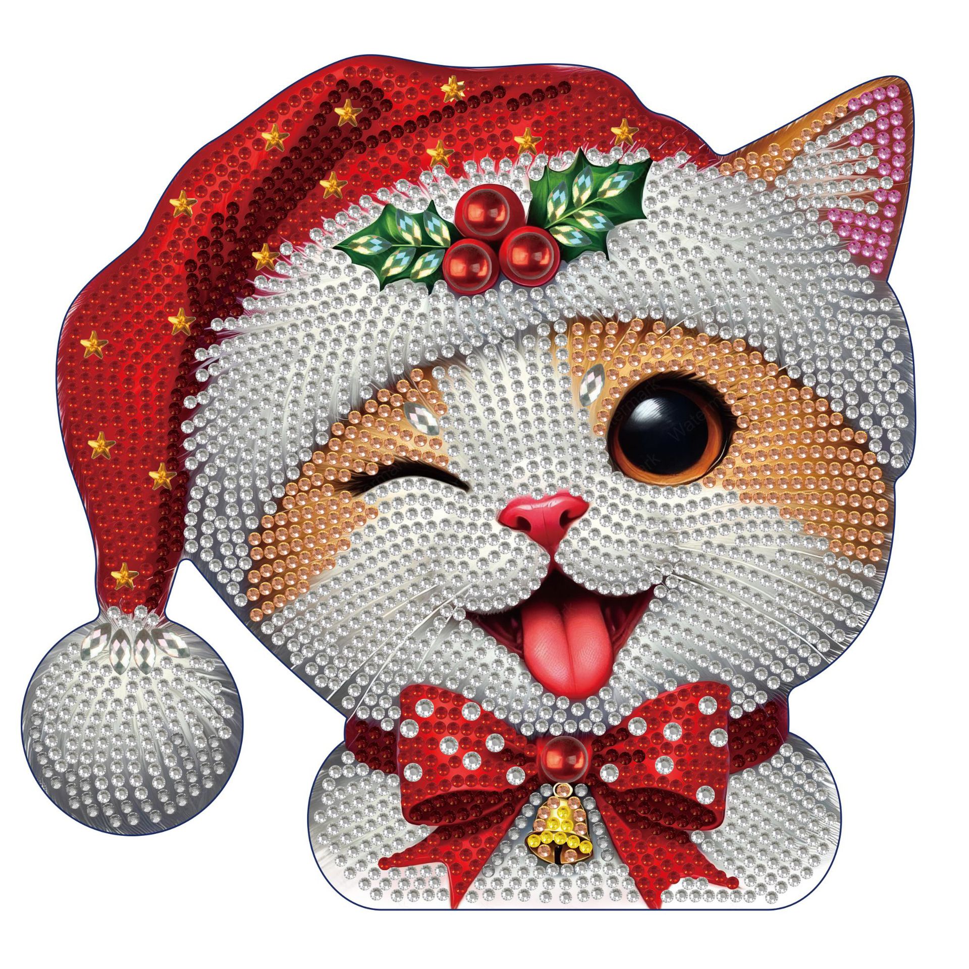 Pintura de diamantes 5D transfronteriza hecha a mano DIY, adorno de juguete de cartón tridimensional, dinosaurio de dibujos animados, pintura de diamantes para niños.