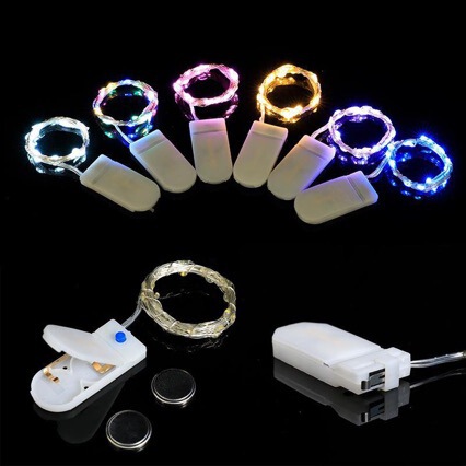 Liangcheng Copper Wire Light String Festival Switch Battery Box Copper Wire Crafts Colored Light String Cake Gift Box Decorative Light