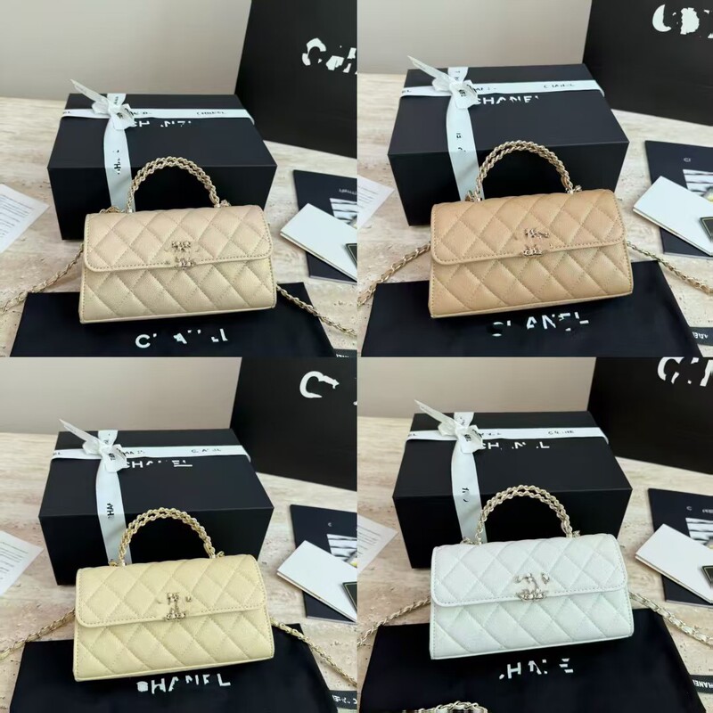 25 new models of high-end light luxury Chanel-style Kelly fashion quilted chain handle handbag, shoulder bag, and crossbody bag