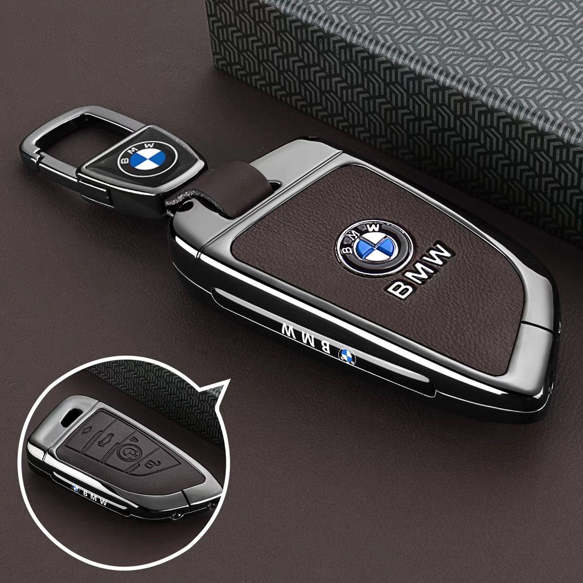 Suitable for 25 Bmw 5 Series Key Covers 530Li/525Li Bag 7 Series 3 Series New X1/I5/X7 Shell Bmw Buckle