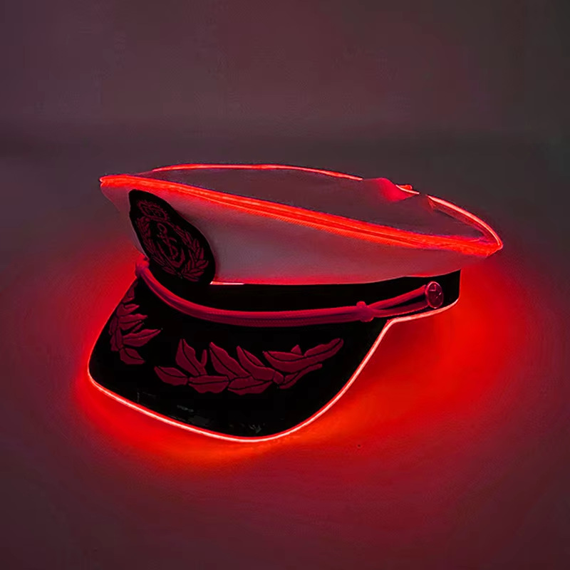Sombrero de vaquero luminoso LED para Halloween y fiestas, inalámbrico, colores arcoíris y efecto holográfico, brillante y festivo