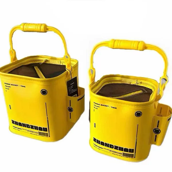 Fishing bucket fishing gear folding EVA thick fishing box live fish bucket portable fish protection box fishing supplies fishing gear wholesale