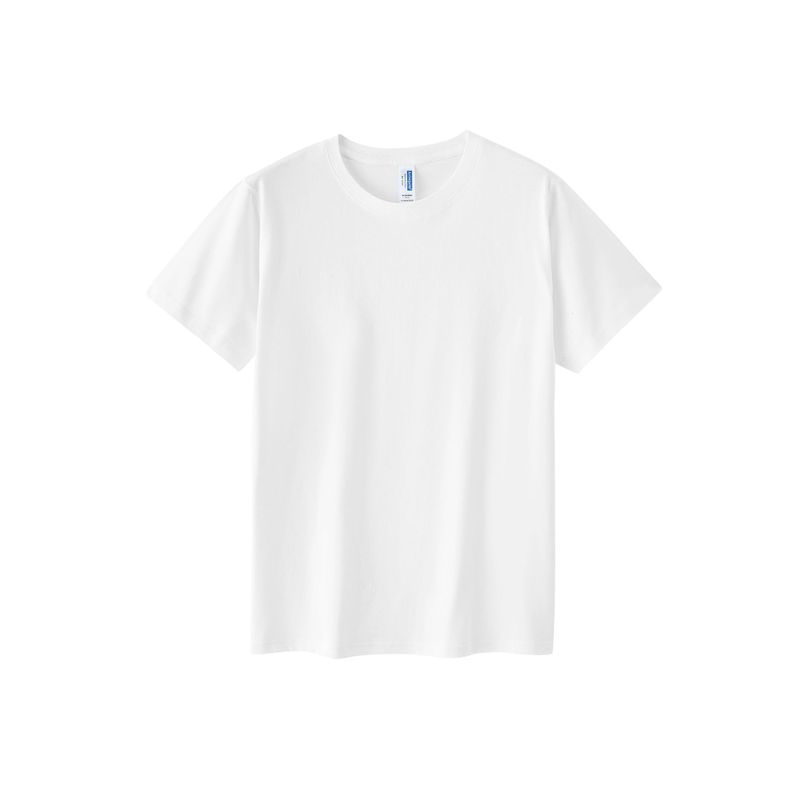 150g コーマ綿 純綿 丸首 半袖Tシャツ メンズ 無地 ゆったり トレンドブランド プリント 作業服|undefined