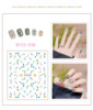 Cartoon cute nail stickers for nails, fruit oil, fake nails, South Korea, with little bears, flowered, wholesale