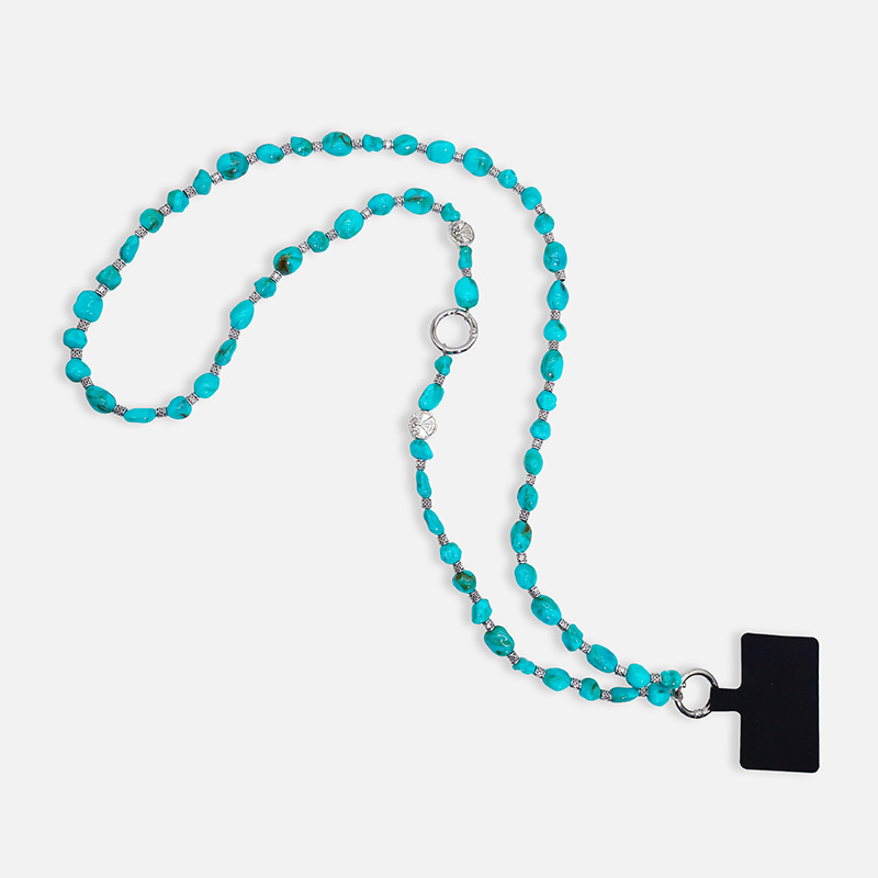28g Weight Mobile Phone Lanyard Classification 1 Piece Quantity Acrylic Material Solid Color Pattern Ethnic Style Style Ethnic Style Solid Color Arylic Mobile Phone Lanyard 2
