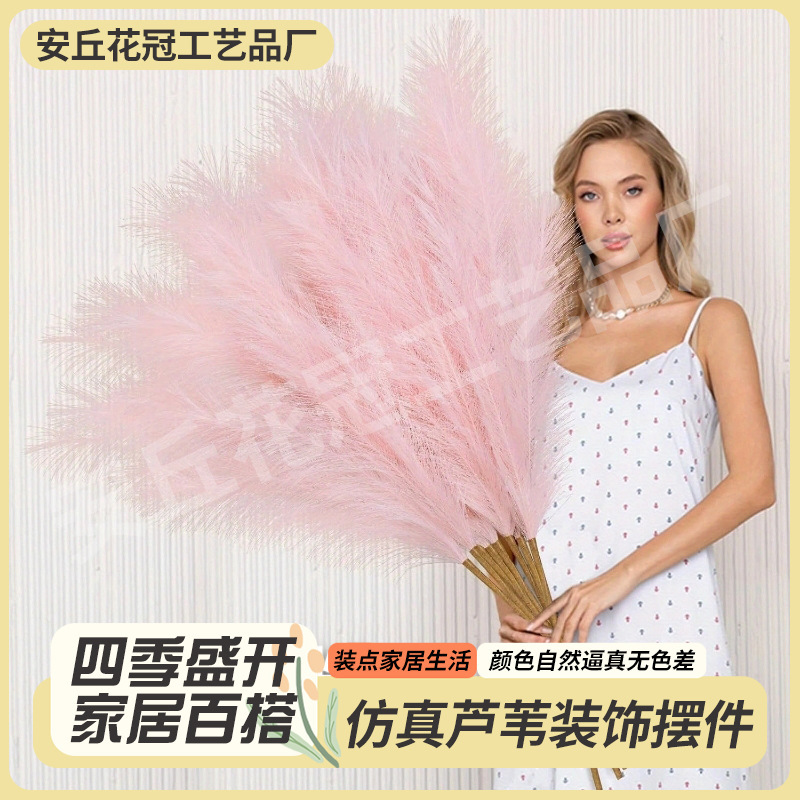 Internet Celebrity 8-Pronged Popular Simulated Reed Cross-Border E-Commerce Special Suitable for Wedding Home Decoration Cross-Border E-Commerce Internet Celebrity 8-Pronged Popular Simulated Reed Cross-Border E-Commerce Special Suitable for Wedding Home Decoration Cross-Border E-Commerce