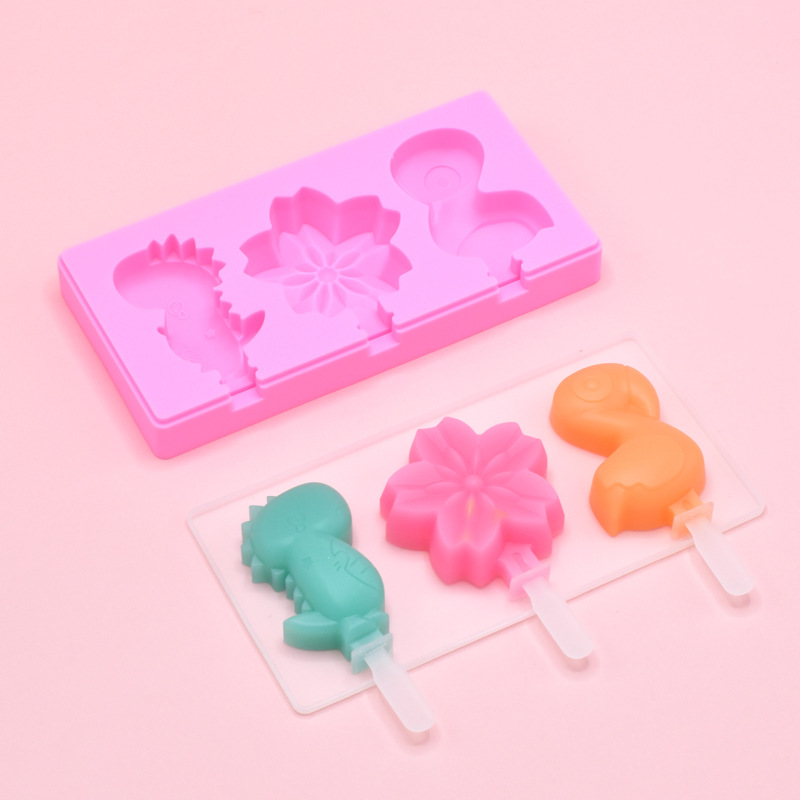 Transfronterizo molde de helado de dibujos animados molde de helado molde de paleta de queso molde de silicona jalea niños DIY