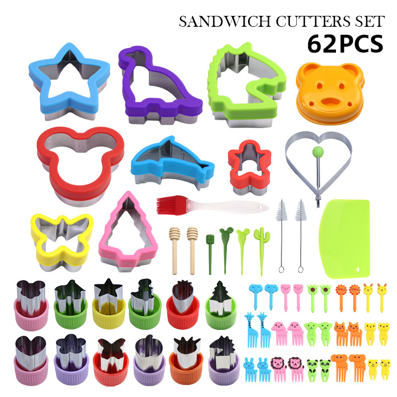 Venta caliente transfronteriza sándwich de acero inoxidable molde de corte de pan tostado molde de corte traje SandwichCutterSet