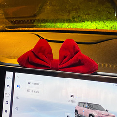 汽車擺件2023新款網紅車載中控台女生車飾蝴蝶結車內裝飾用品大全