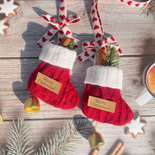 圣诞节装饰品诺贝松圣诞袜挂件圣诞树装饰节日氛围布置挂饰门礼品