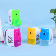 批發自動鉛筆削筆器學生轉筆卡通削筆刀創意卷筆器塑料手搖卷筆器