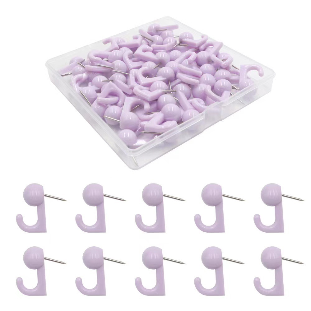 Suministro directo de fábrica de origen, gancho de color macarrón, chincheta de foto, chincheta de fijación de corcho de pared, chincheta de clavo