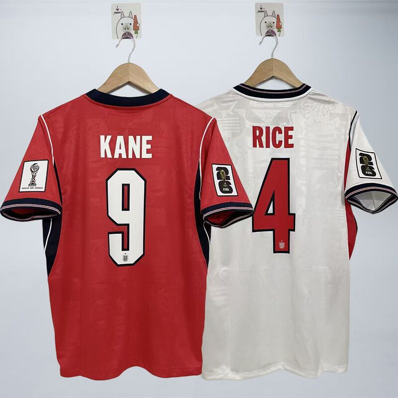 Player's Edition 2026 World Cup England Jersey Palmer Kane Bellingham Rice Saka Foden Football Shirt