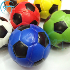 Manufacturer's children's sports toy ball PU foam elastic toy ball 10cm colored soccer ball