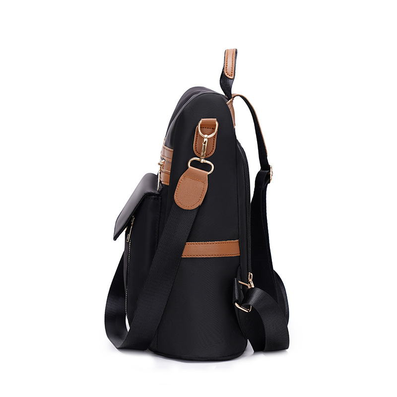 Amazon nueva mochila antirrobo de tela Oxford casual, moda femenina, color de contraste, mochila de viaje multifuncional al aire libre