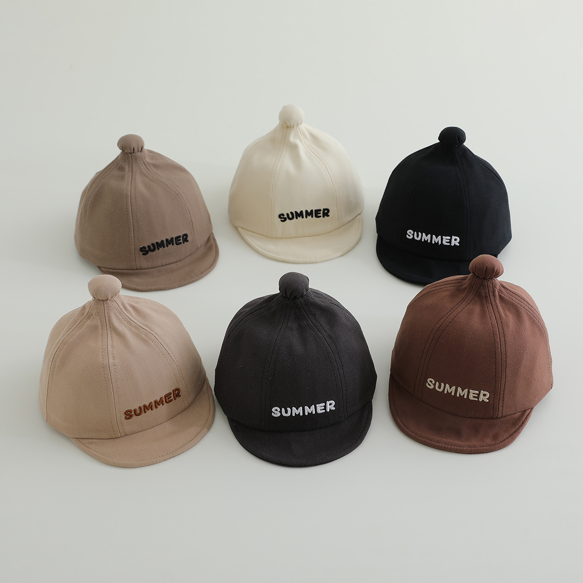 Sombreros para bebés primavera y otoño lindos gorros de boca de pato bebés blando sombrero de protección solar de verano gorras de béisbol delgadas para niños y niñas