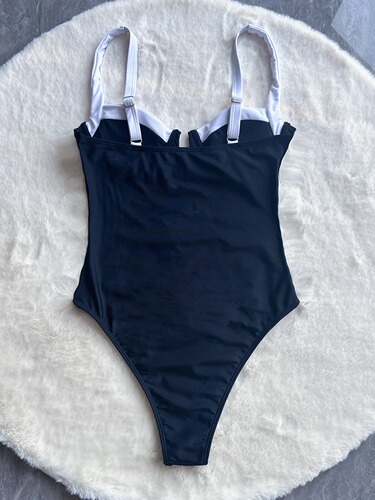 Women's One-Piece Swimsuit, Cross-Border European & American Style, New Design, Ladies' Patchwork Bikini for Export—Wholesale  Bikini