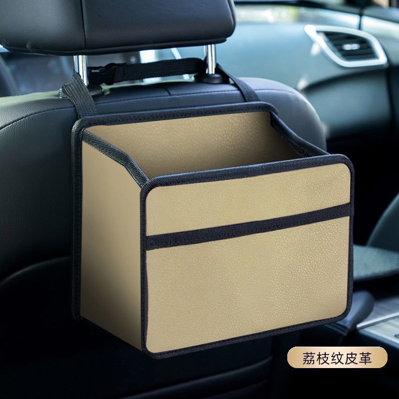 車用小型ゴミ箱、折りたたみ式車用ゴミ袋、吊り下げ式後部座席バックラック、収納ボックス用品|undefined