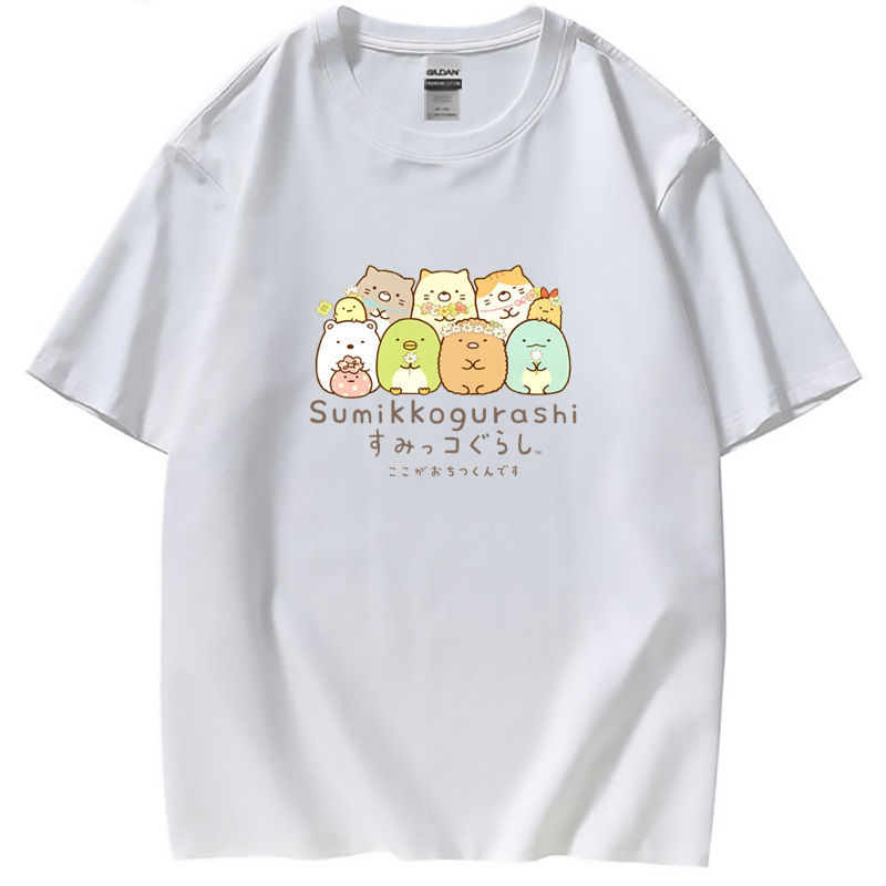 Corner biological children's clothing parent-child clothing short sleeve corner small partner Sumikko Gurashi children's T-shirt Corner biological children's clothing parent-child clothing short sleeve corner small partner Sumikko Gurashi children's T-shirt