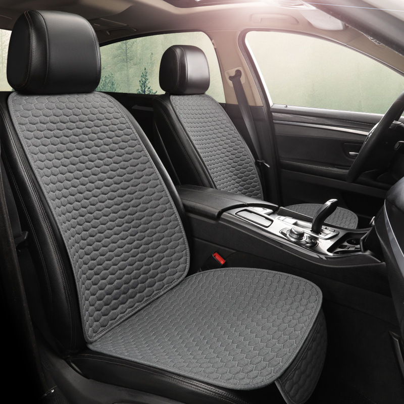 Cojín de asiento de coche de lino natural material respetuoso del medio ambiente cubierta de asiento de coche totalmente rodeado cojín de asiento de coche
