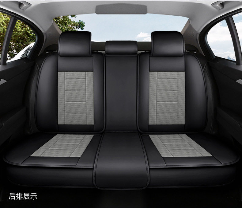 2025 New All-Inclusive Full-Leather Car Seat Cover Ladder Full-Leather Car Seat Cushion for All Seasons Amazon Wholesale
