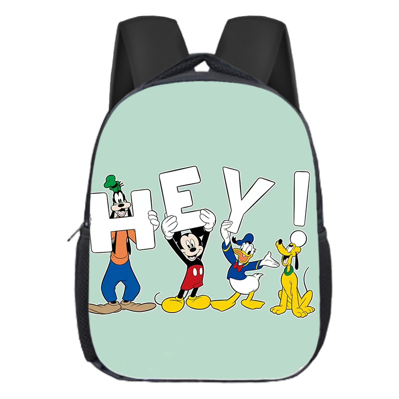 Mochila escolar popular de Mickey para niños, mochila de jardín de infantes, dibujos animados, linda, versátil, para estudiantes de primaria, mochila de gran capacidad, ligera