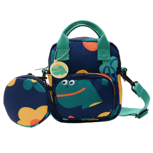 Children's bag cartoon dinosaur fashionable baby girl crossbody bag stylish cute girls' shoulder bag children's coin purse