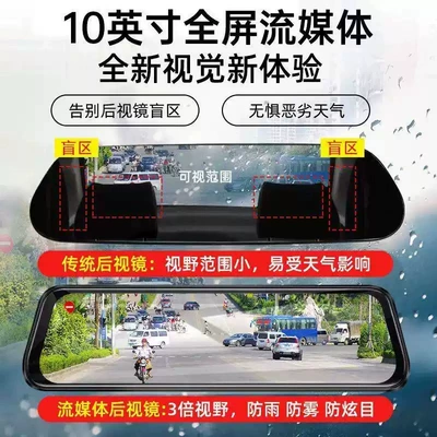 Streaming Media Rearview Mirror Driving recorder