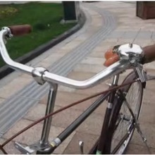 自行车复古把手死飞车弯把手龙头铝 荷兰日本自行车配件永久车c把