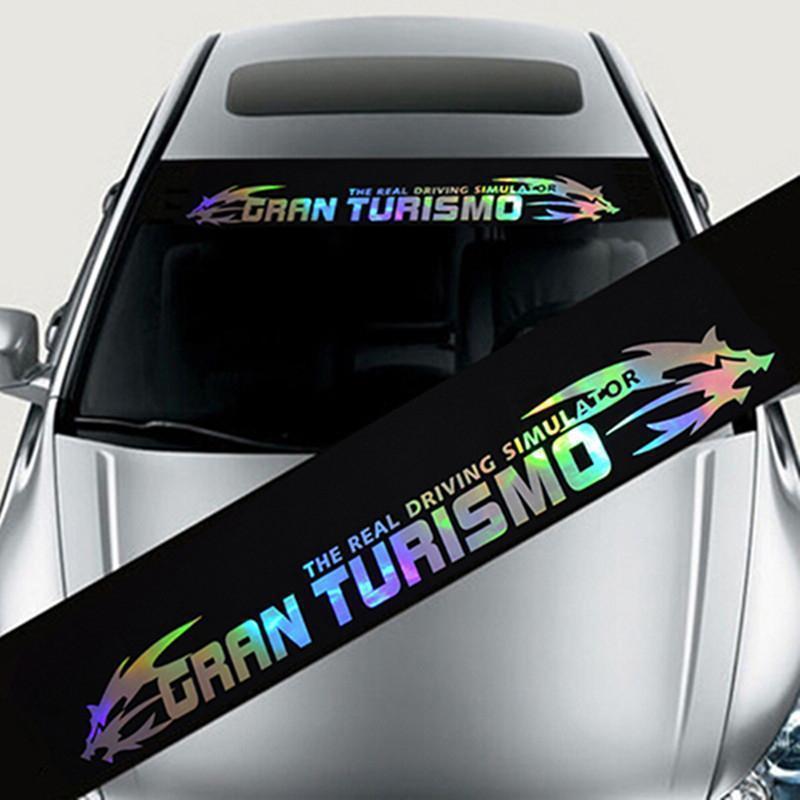 Bumper Front Sunshade Sticker Rear Windshield Car Colorful Decorative Film_voghion.com