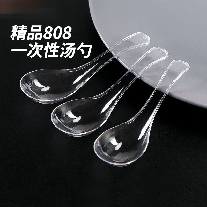 Одноразовые ложки в индивидуальной упаковке, пластиковые пищевые коммерческие ложки, упакованные десертные ложки, кейтеринг, устойчивые к высоким температурам, независимые