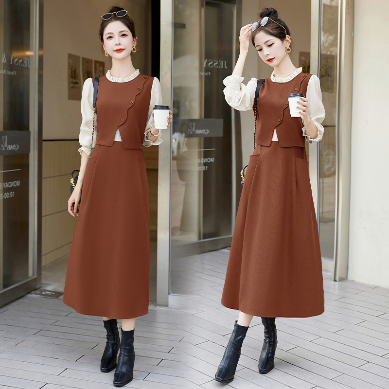 C9757 1540K ÁO VEST NỮ HANTDC VEST DÀI TAY BỘ 2 MÓN MÙA XUÂN THU ĐÔNG THỜI TRANG NỮ G04 SẢN PHẨM MỚI