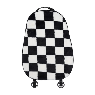 Simple Diamond Pattern Car Seat | Seat cushion, seat cover - rabbit-fur-square-cushion-backrest