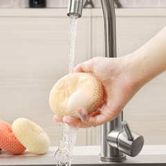 竹纖維彩色納米清潔球 超市居家用品清潔刷 廚房幫手污漬鋼絲球