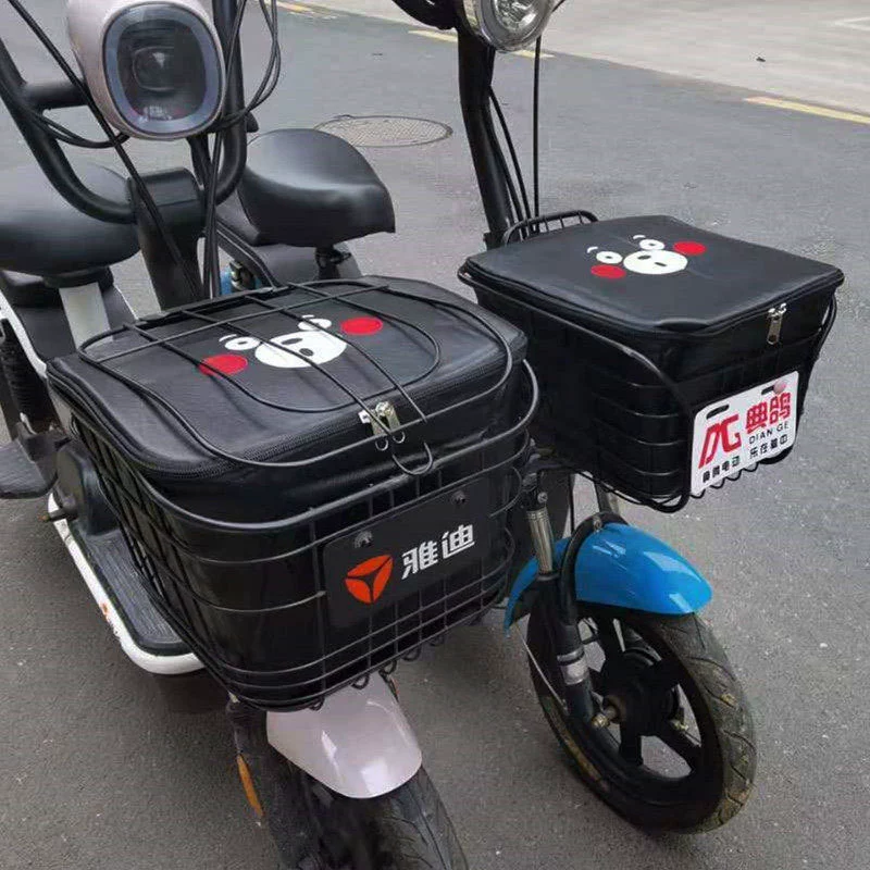 Заводская электрическая автомобильная корзина передняя автомобильная корзина водонепроницаемый солнцезащитный крем подвесная сумка внутренняя корзина батареи велосипедная корзина Zening