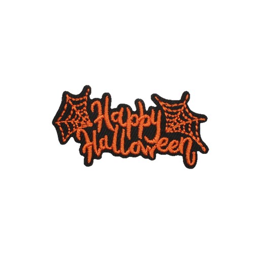 Halloween witch pumpkin embroidery patch clothing decoration cat patch ghost black bat embroidered label iron on