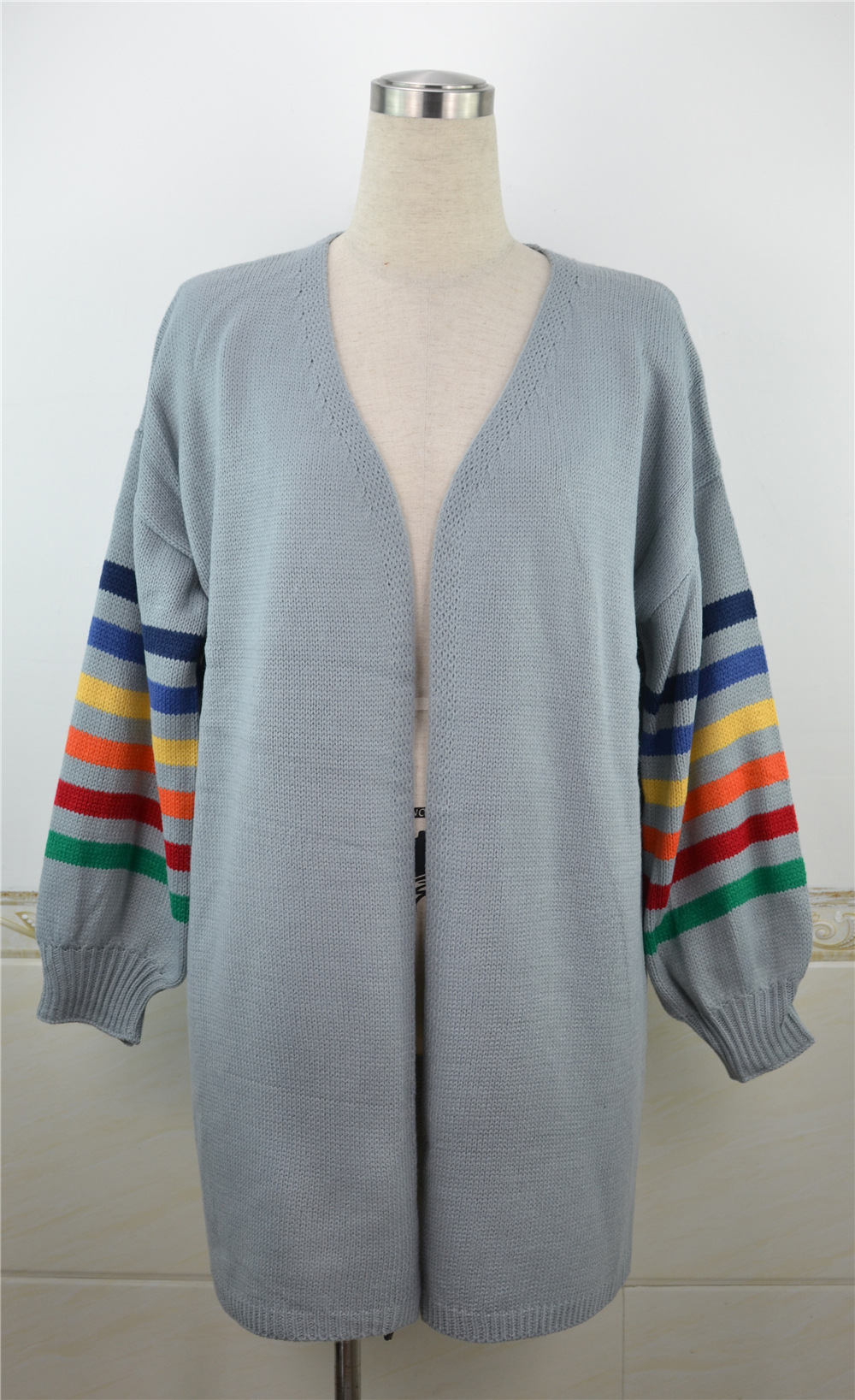 Women's Clothing patchwork loose large size sweater sweater jacket _voghion.com