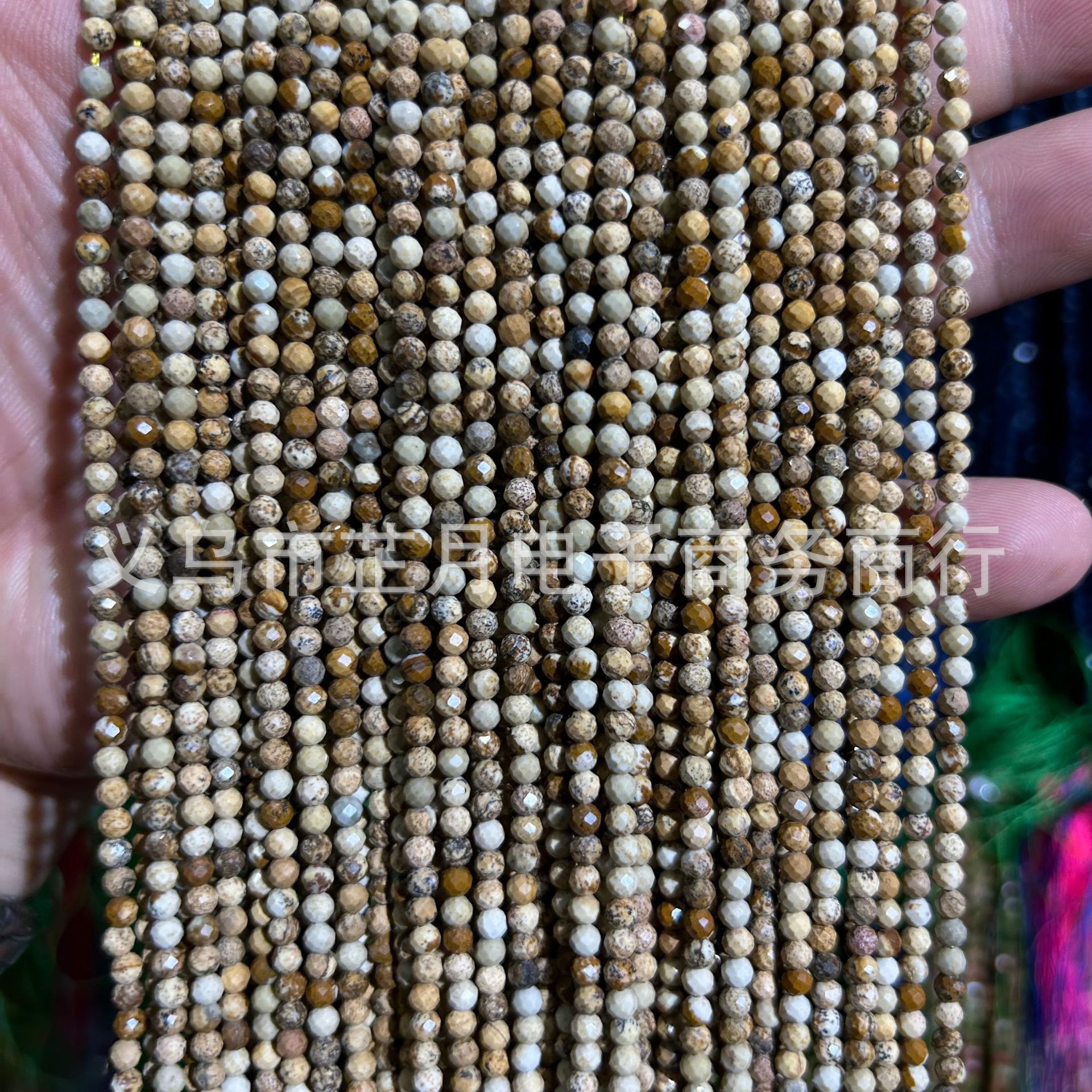 Pequeñas cuentas 2mm3mm4mm facetas todo tipo de ágata Cristal de piedra natural granos sueltos DIY joyería pulsera collar