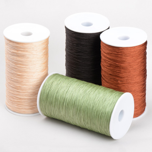 Factory wholesale 72# jade thread large reel 0.8mm thick jewelry thread 100 colors available encrypted Taiwan line A line DIY cord
