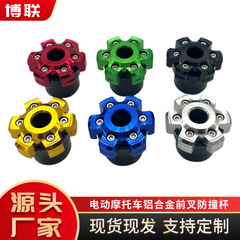 オートバイの衝撃吸収改造部品の前フォークカップCNCハイエンドの前フォークカップの個性的な装飾の転倒防止カップの電気モーターは通用します。