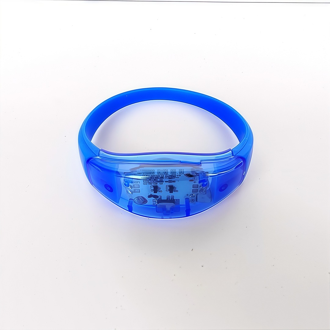 Silicone control acústico inducción LED fluorescente barra de luz nocturna pulsera de apoyo proveedor directo
