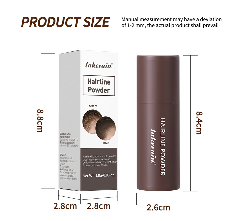 Lakerain Hairline Powder Filling, modifying, Contouring and Shadow Powder Hairline Powder Stick undefined
