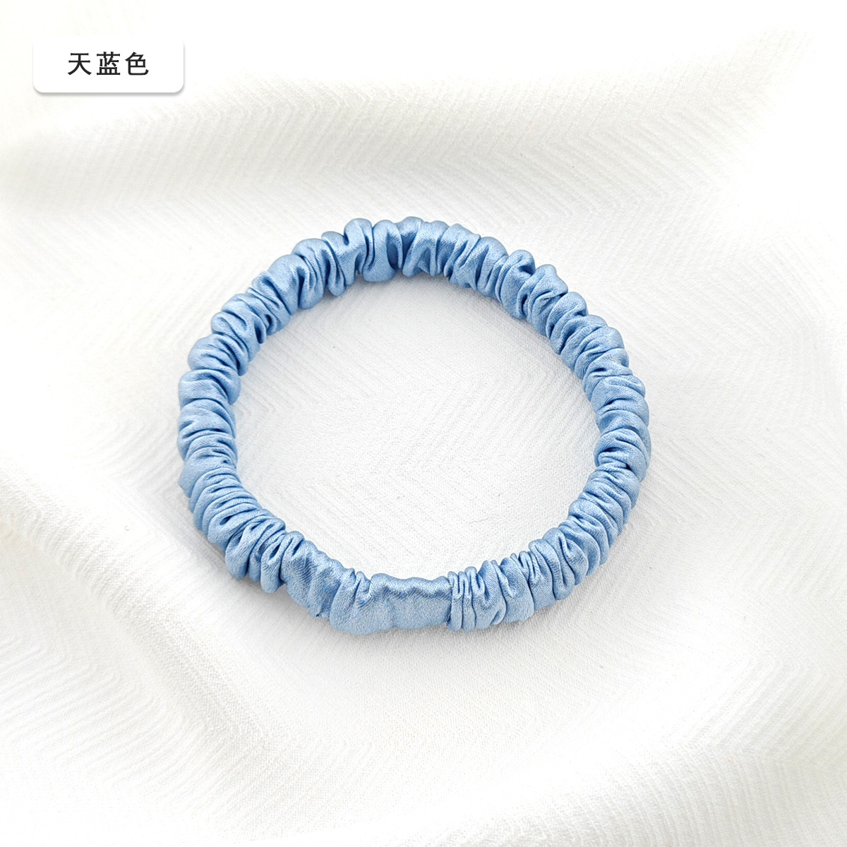 19 mm mm 1 cm anillo de cabello de seda 100% anillo de cabello de seda pequeño tocado de cabello de cuerda de seda de alta calidad anillo de cabello de intestino delgado