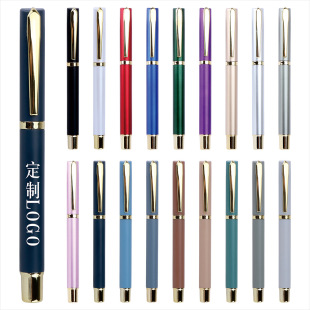 Signature pen high-grade neutral pen business meeting advertising gift pen black ink pen advertising neutral pen lettering LOGO