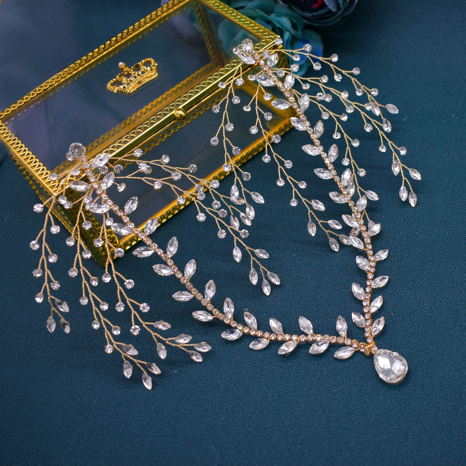 Bridal Women's Flower Rhinestone Rhinestones Party Headpieces display picture 13